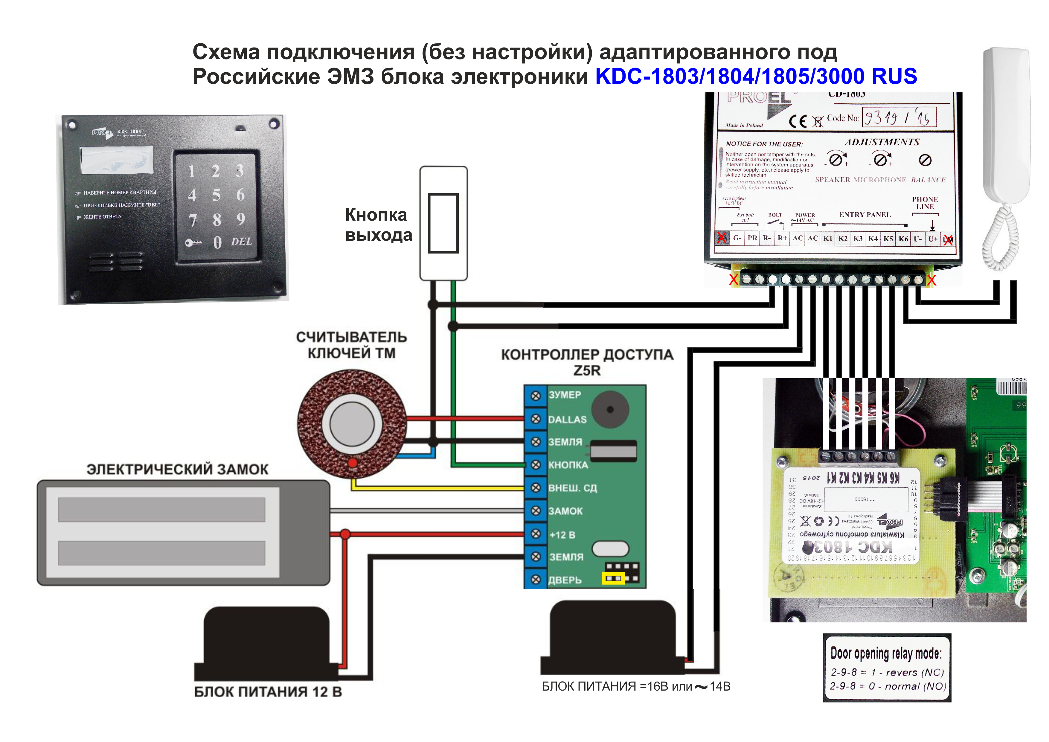 Схема подключения CD1803 с контроллером Z-5R